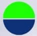 اخضر/ازرق